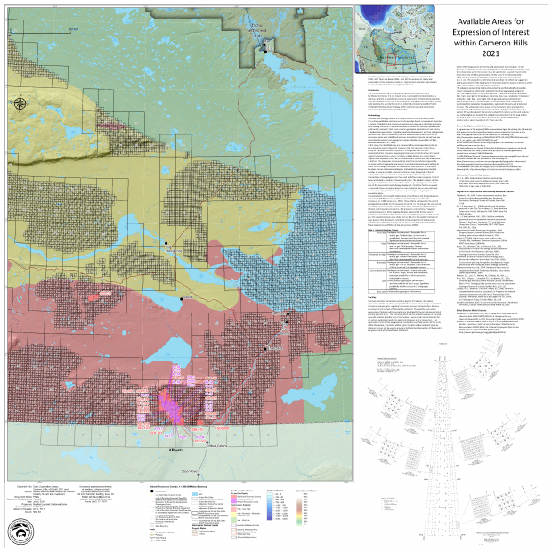 Available Areas for Expression of Interest in Cameron Hills.