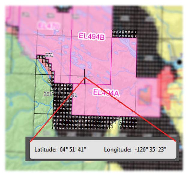 Map Display of Geospatial Location Tool 