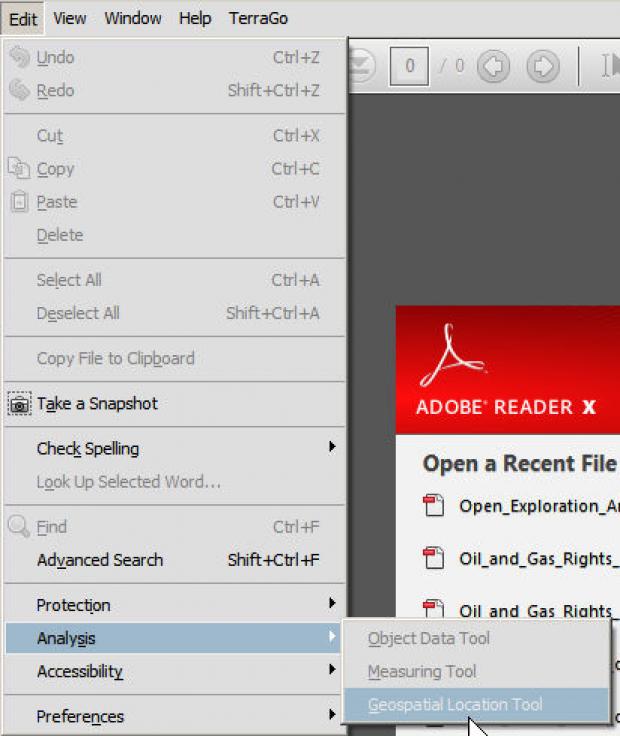 Turning on analysis tool