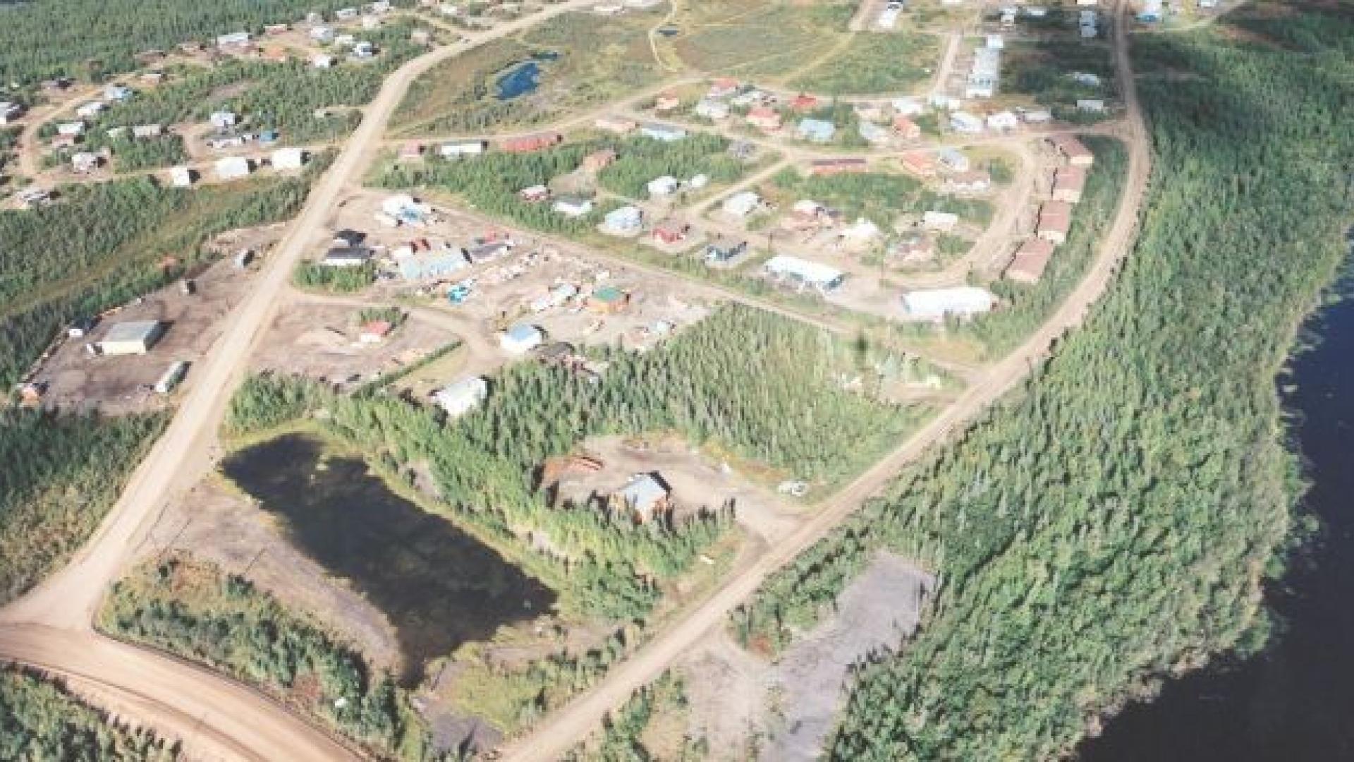 View of Fort McPherson from air