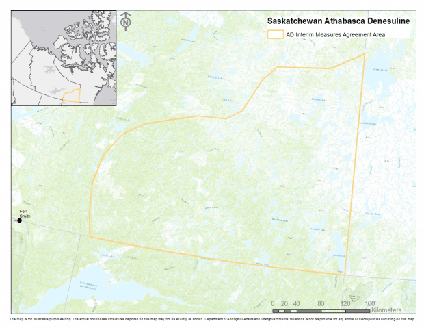 Saskatchewan Athabasca Denesųłiné Interim Measures Agreement Area