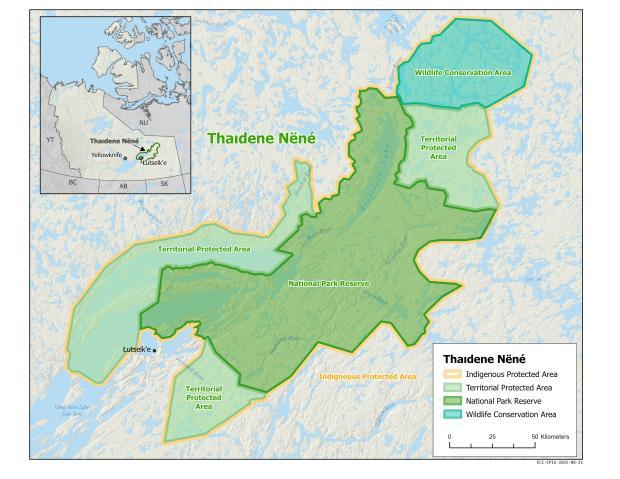 map of Thaidene Nëné