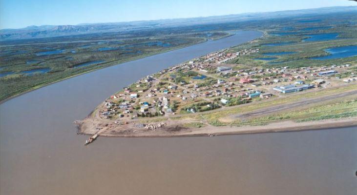 View of Aklavik from air