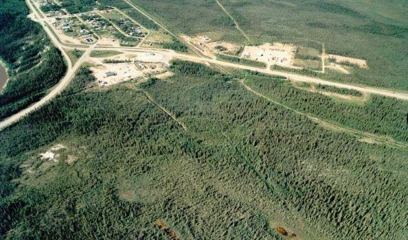 View of Enterprise from air