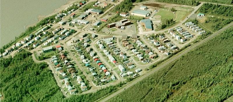 View of Norman Wells from air