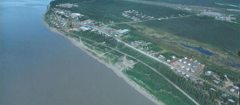 View of Tulita from air